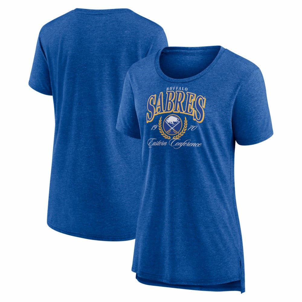 NHL Royal Buffalo Sabres Women's Reign Supreme Tri-Blend T-Shirt