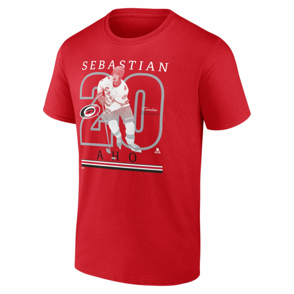 NHL Red Sebastian Aho Carolina Hurricanes Player Show T-Shirt