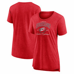 NHL Red Carolina Hurricanes Women's Reign Supreme Tri-Blend T-Shirt
