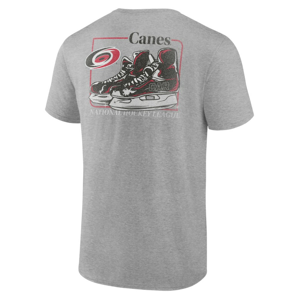 NHL Heather Gray Carolina Hurricanes Glory Skates T-Shirt