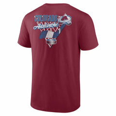 NHL Burgundy Colorado Avalanche Net Slap T-Shirt