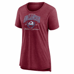 NHL Burgundy Colorado Avalanche Women's Reign Supreme Tri-Blend T-Shirt