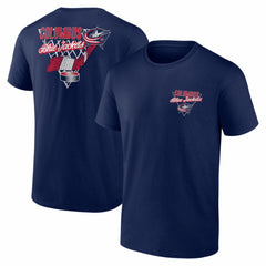 NHL Navy Columbus Blue Jackets Net Slap T-Shirt