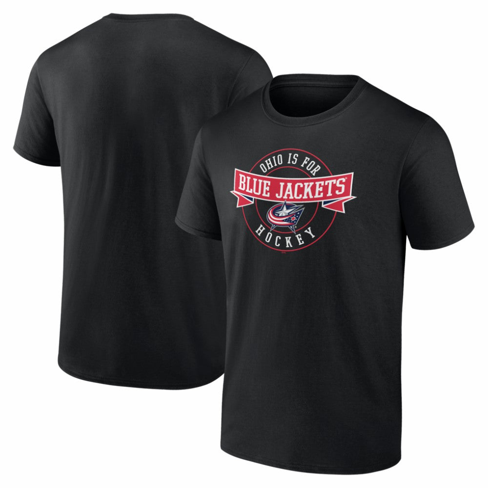 NHL Black Columbus Blue Jackets Honor Circle T-Shirt