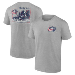 NHL Heather Gray Columbus Blue Jackets Glory Skates T-Shirt