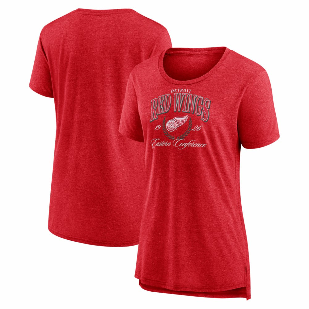 NHL Red Detroit Red Wings Women's Reign Supreme Tri-Blend T-Shirt