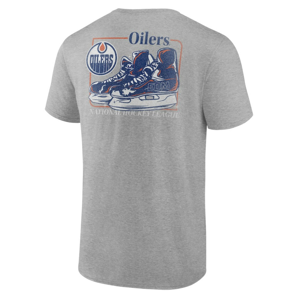 NHL Heather Gray Edmonton Oilers Glory Skates T-Shirt