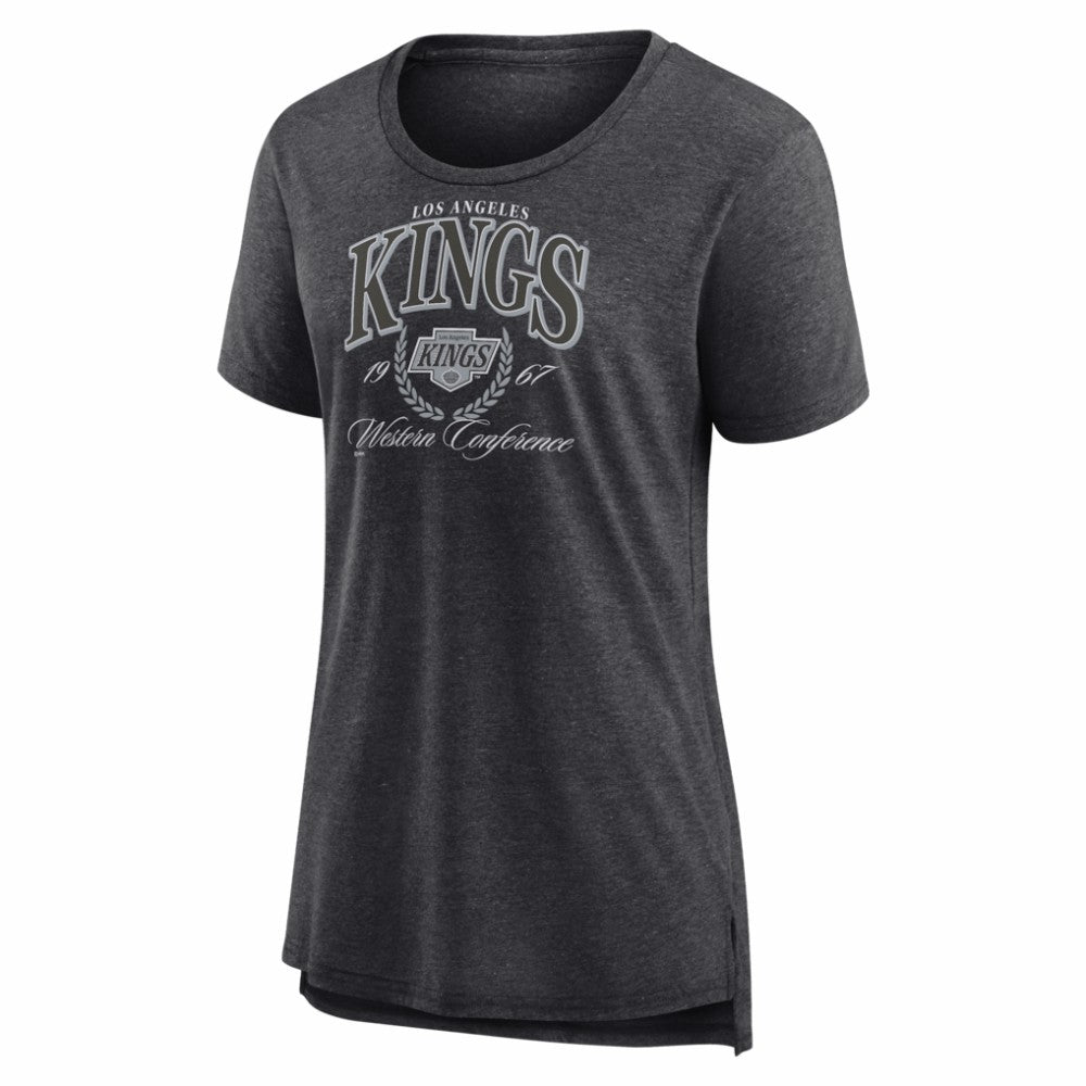 NHL Gray Los Angeles Kings Women's Reign Supreme Tri-Blend T-Shirt