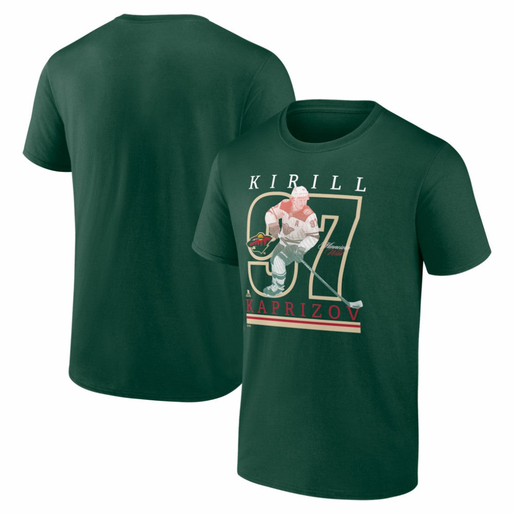 NHL Green Kirill Kaprizov Minnesota Wild Player Show T-Shirt