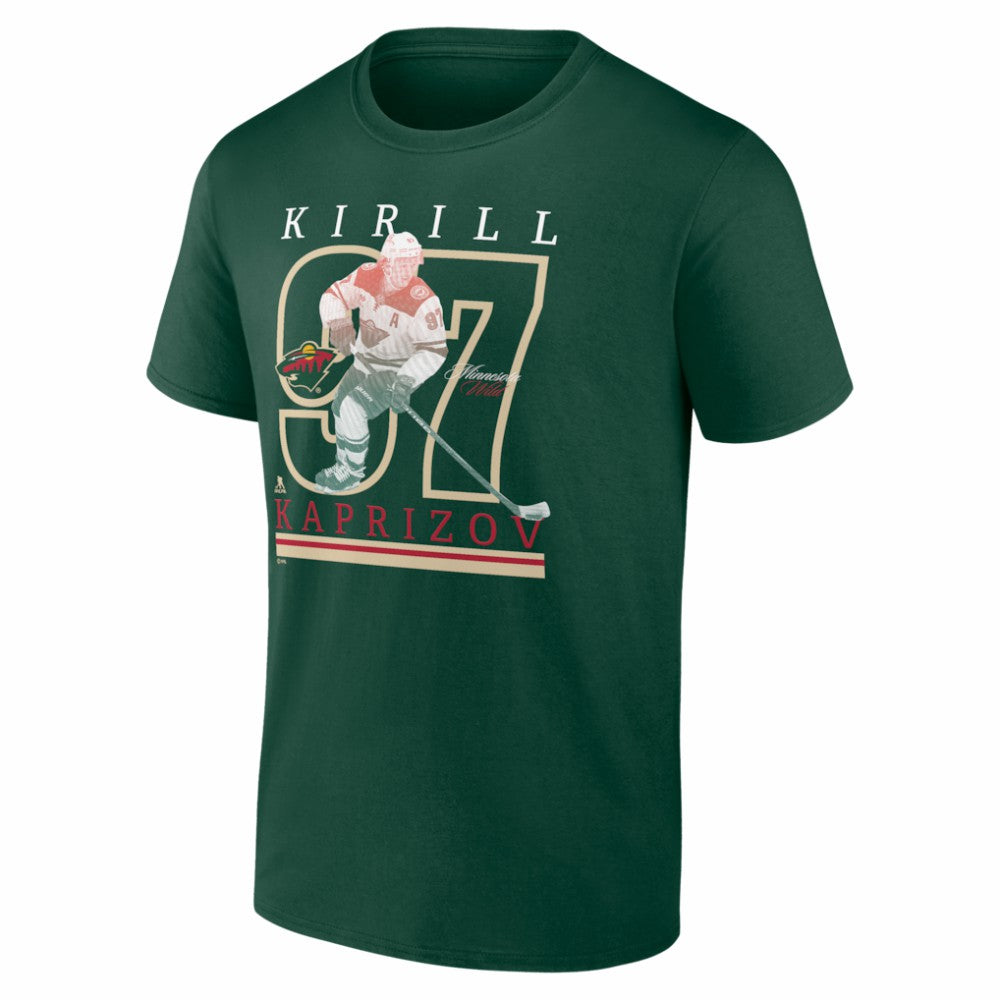 NHL Green Kirill Kaprizov Minnesota Wild Player Show T-Shirt