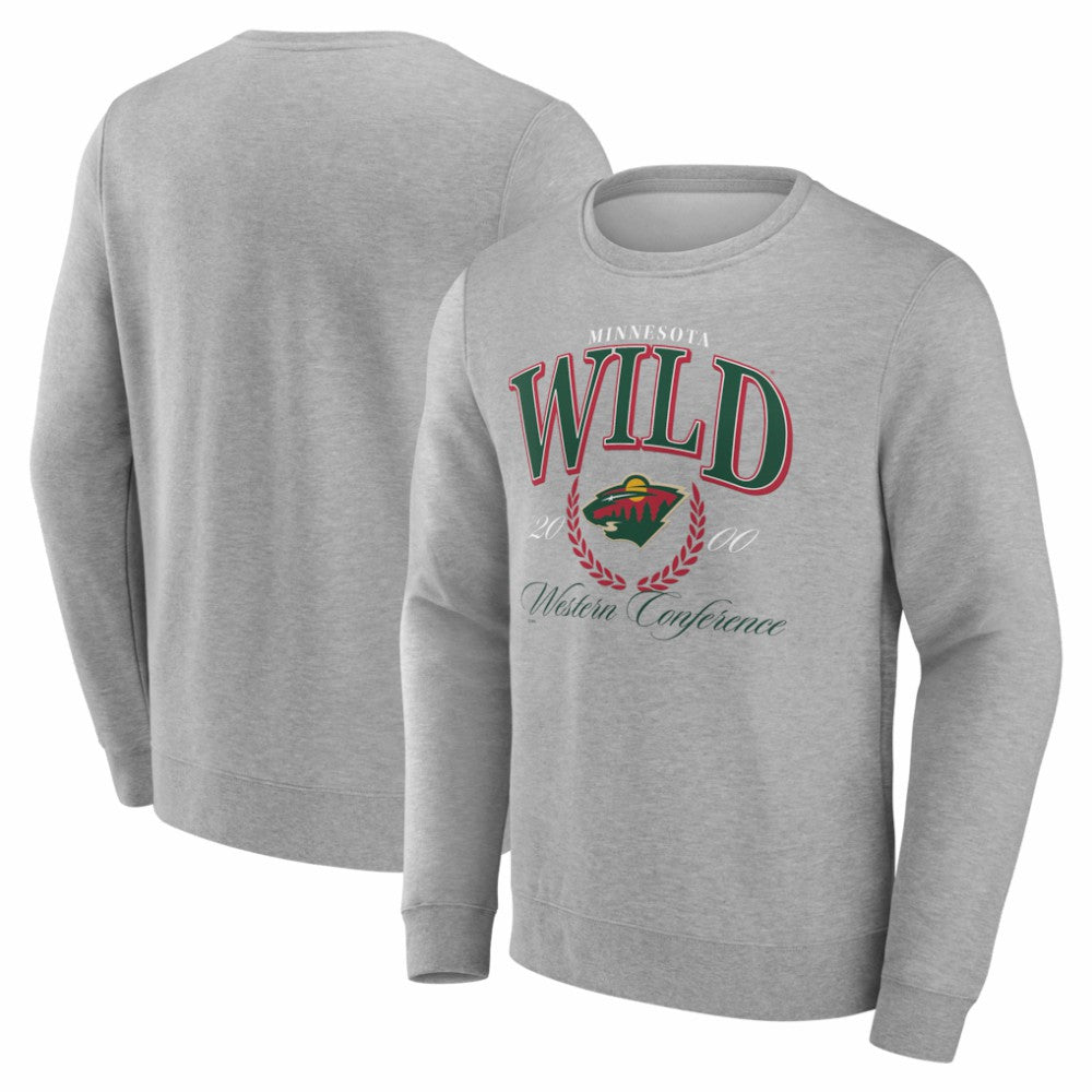 NHL Gray Minnesota Wild Reign Supreme Pullover Sweatshirt
