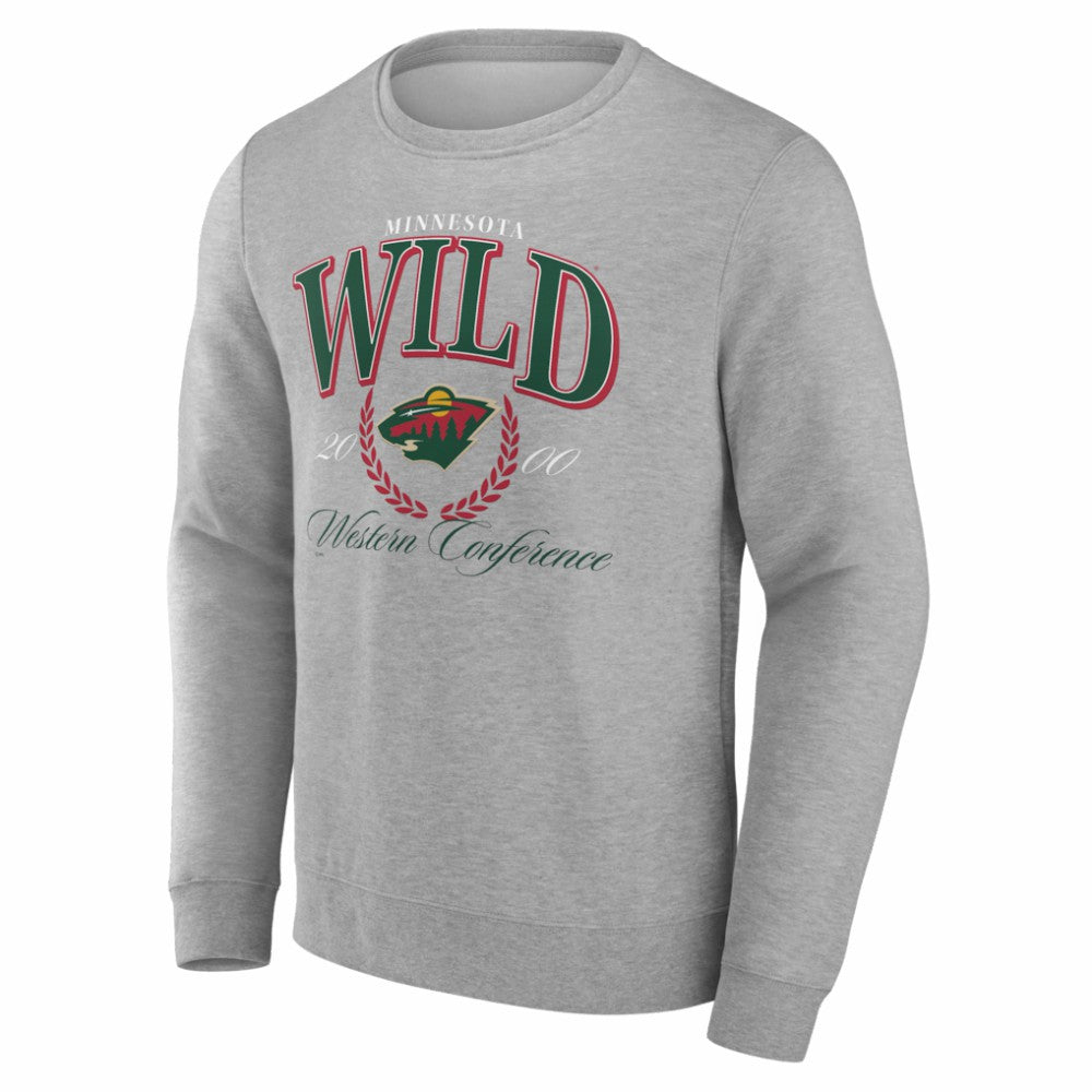 NHL Gray Minnesota Wild Reign Supreme Pullover Sweatshirt