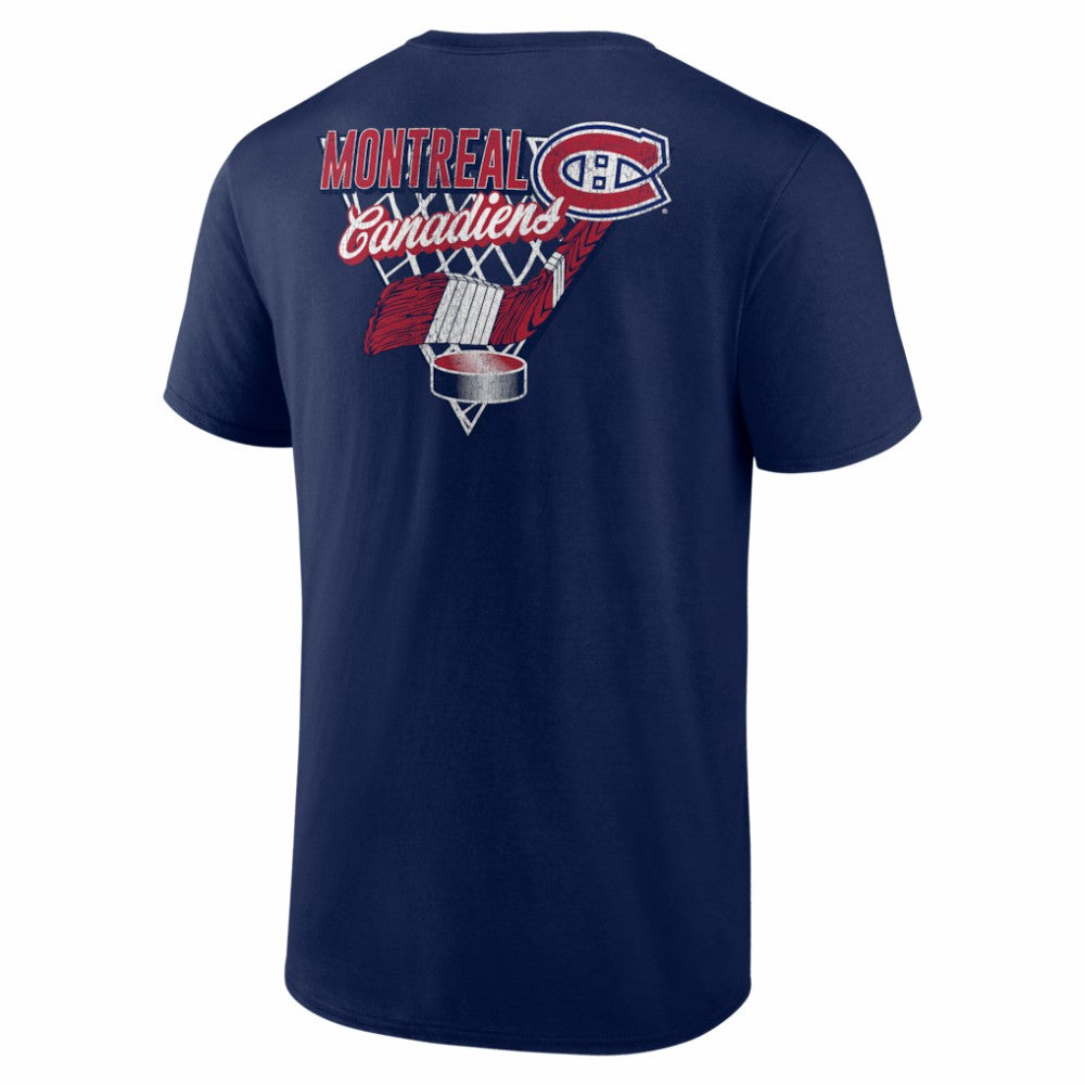 NHL Navy Montreal Canadiens Net Slap T-Shirt
