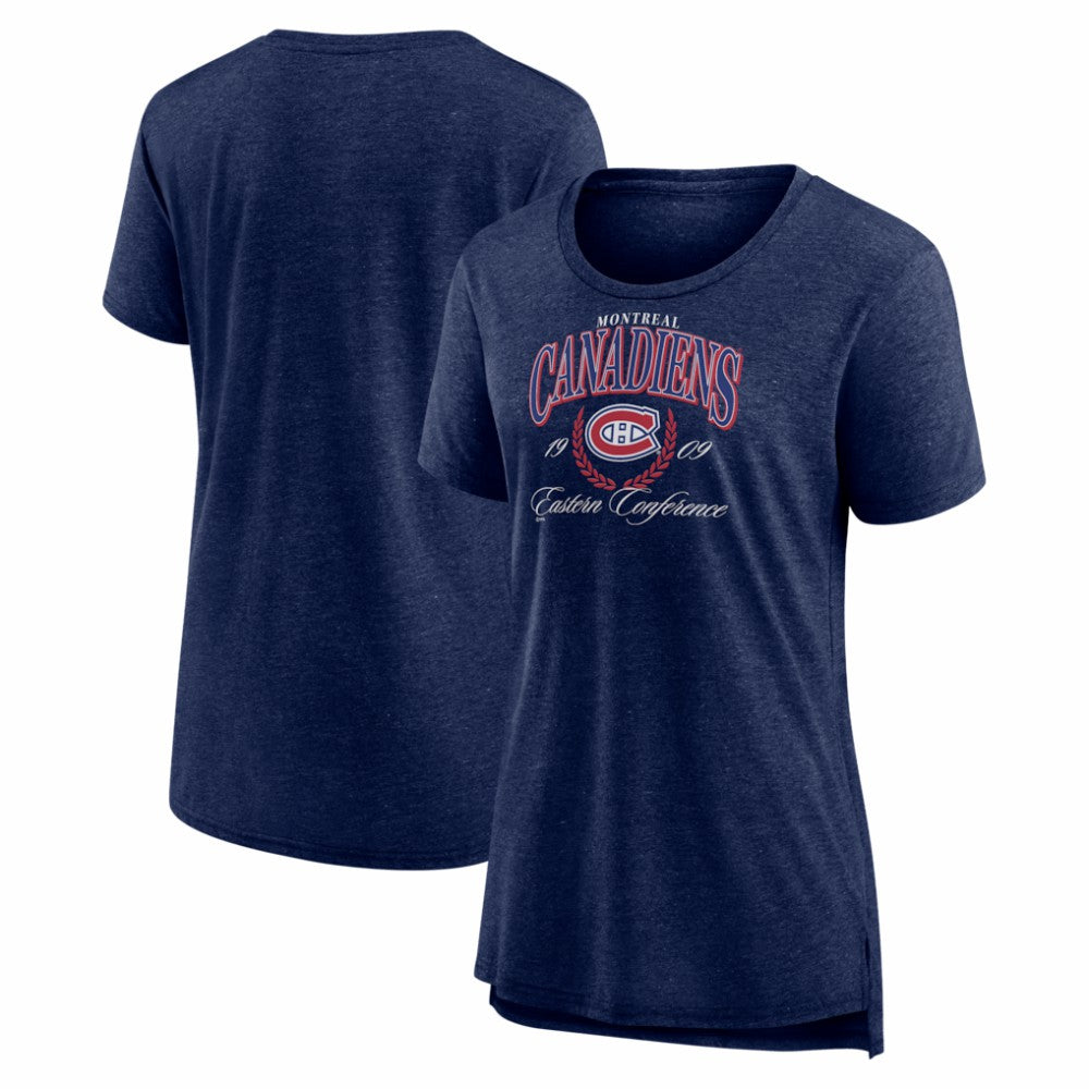 NHL Navy Montreal Canadiens Women's Reign Supreme Tri-Blend T-Shirt