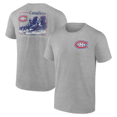 NHL Heather Gray Montreal Canadiens Glory Skates T-Shirt