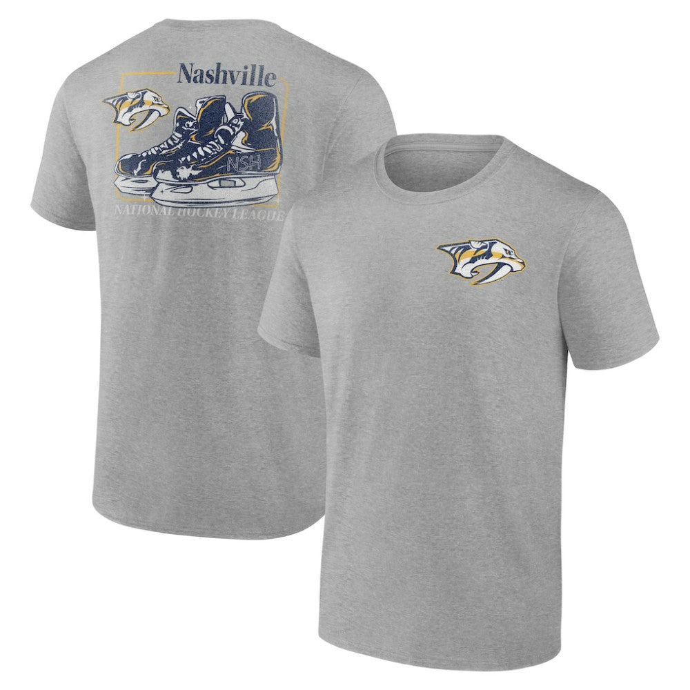 NHL Heather Gray Nashville Predators Glory Skates T-Shirt