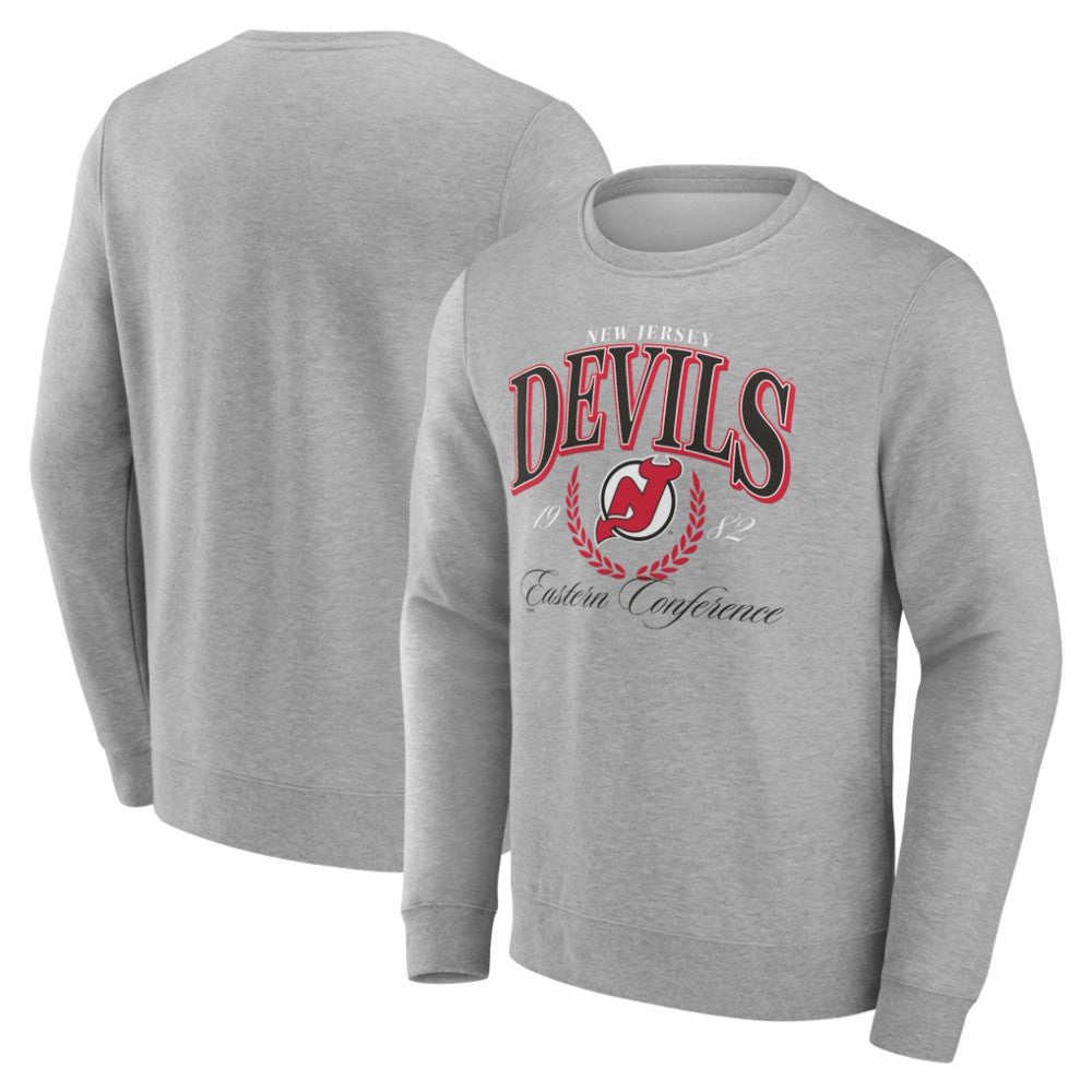 NHL Gray New Jersey Devils Reign Supreme Pullover Sweatshirt