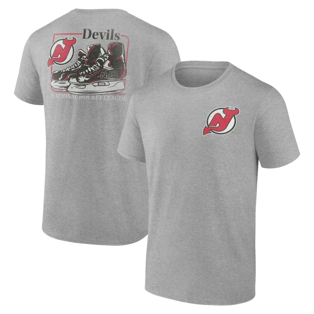 NHL Heather Gray New Jersey Devils Glory Skates T-Shirt