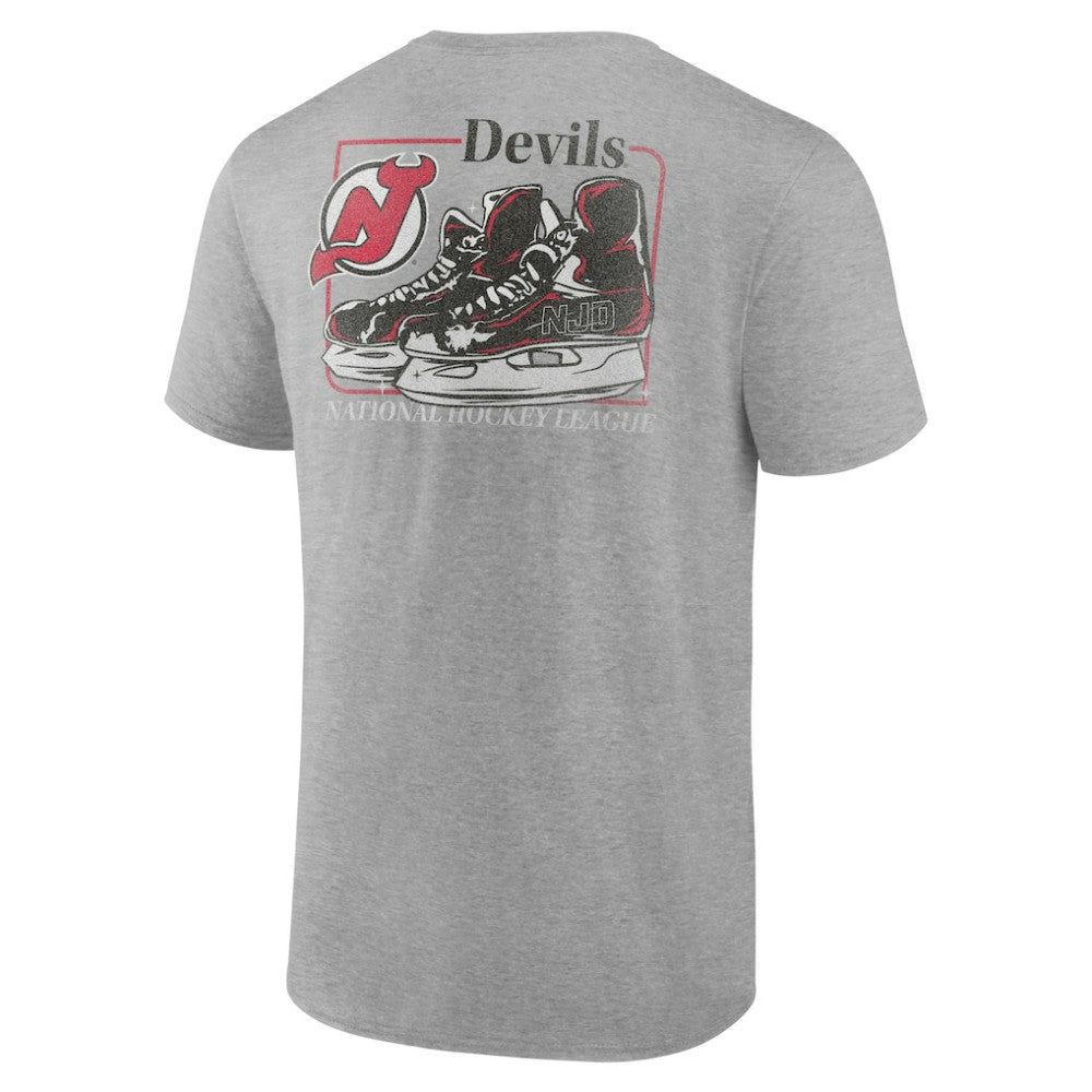 NHL Heather Gray New Jersey Devils Glory Skates T-Shirt