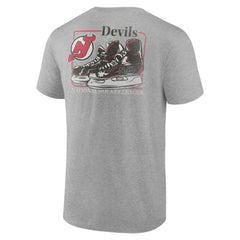 NHL Heather Gray New Jersey Devils Glory Skates T-Shirt
