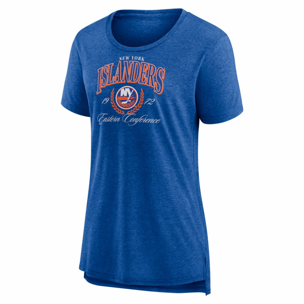 NHL Royal New York Islanders Women's Reign Supreme Tri-Blend T-Shirt