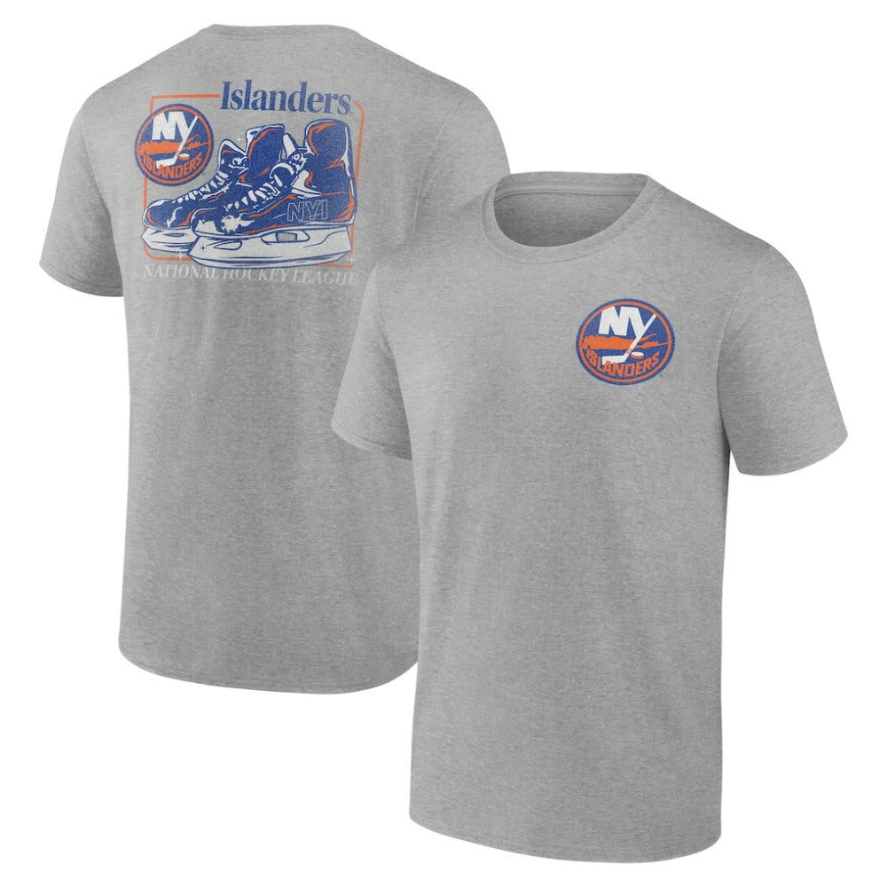 NHL Heather Gray New York Islanders Glory Skates T-Shirt