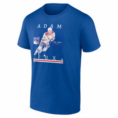 NHL Blue Adam Fox New York Rangers Player Show T-Shirt