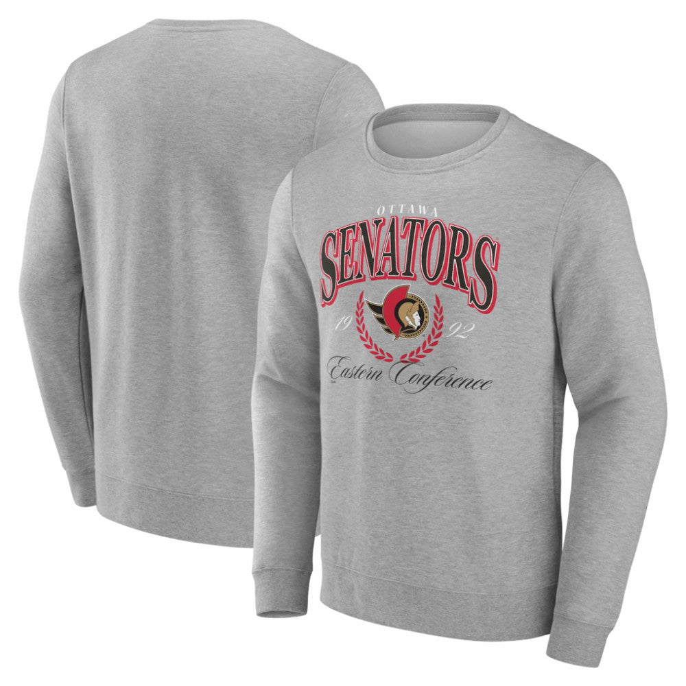NHL Gray Ottawa Senators Reign Supreme Pullover Sweatshirt