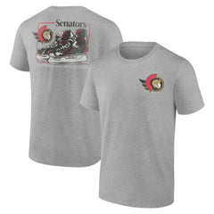 NHL Heather Gray Ottawa Senators Glory Skates T-Shirt