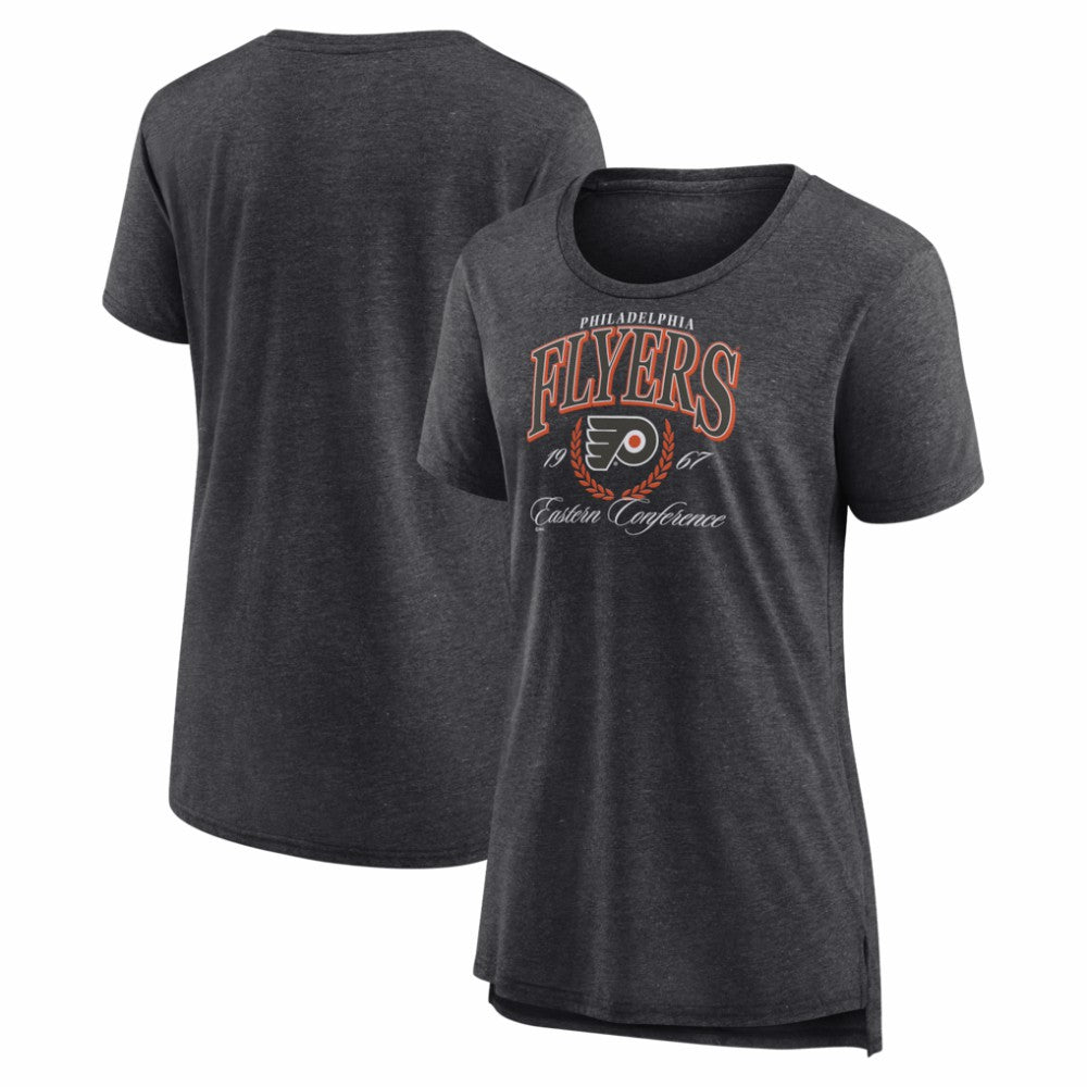 NHL Gray Philadelphia Flyers Women's Reign Supreme Tri-Blend T-Shirt