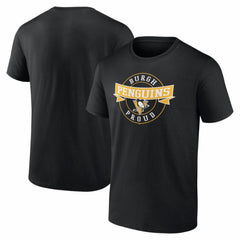 NHL Black Pittsburgh Penguins Honor Circle T-Shirt