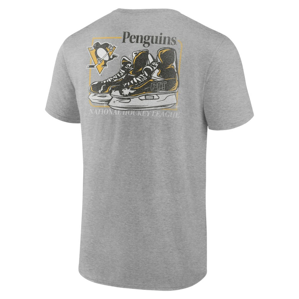 NHL Heather Gray Pittsburgh Penguins Glory Skates T-Shirt