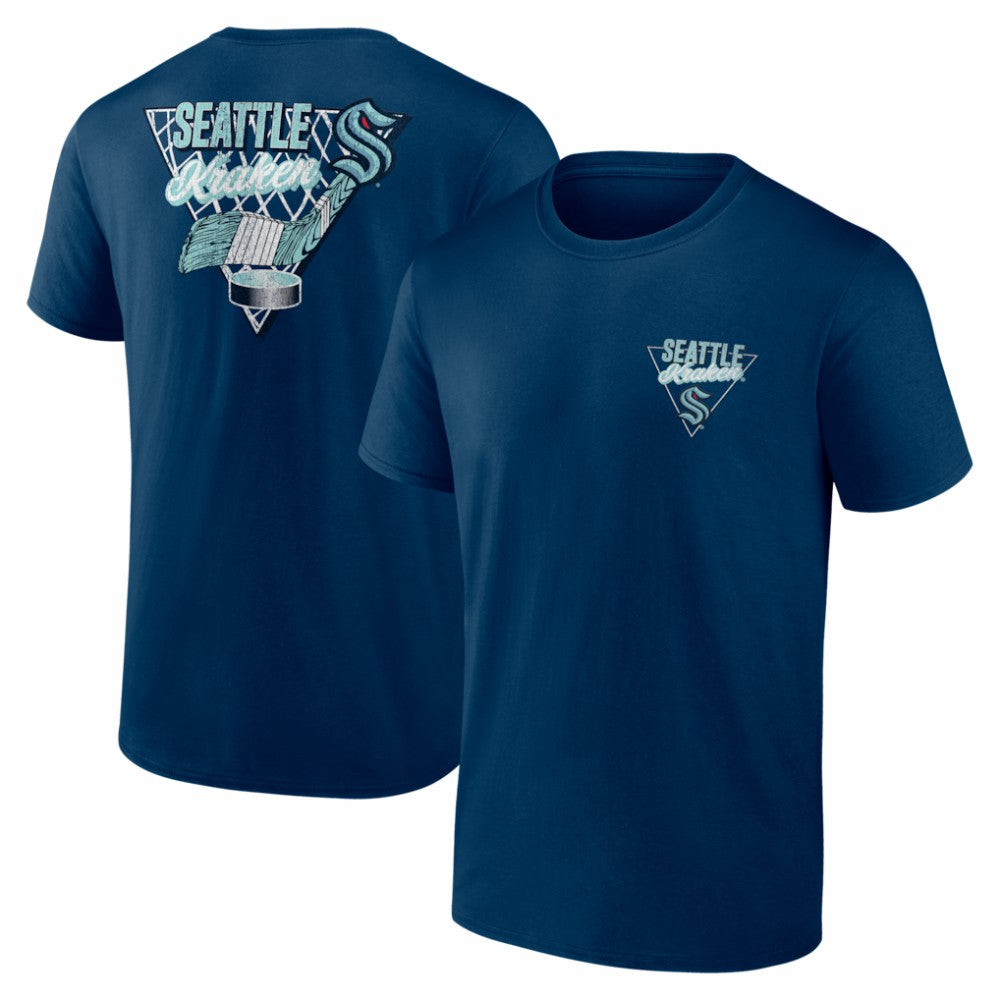 NHL Deep Sea Blue Seattle Kraken Net Slap T-Shirt