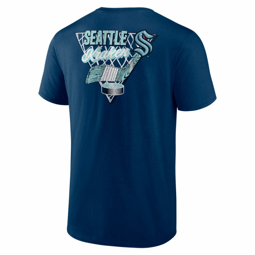 NHL Deep Sea Blue Seattle Kraken Net Slap T-Shirt