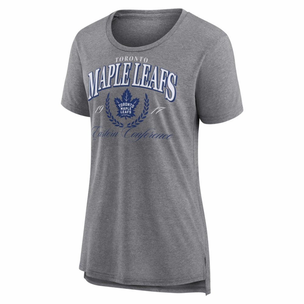 NHL Gray Toronto Maple Leafs Women's Reign Supreme Tri-Blend T-Shirt