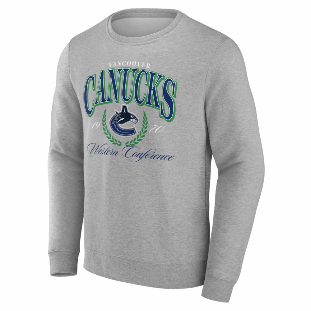 NHL Gray Vancouver Canucks Reign Supreme Pullover Sweatshirt