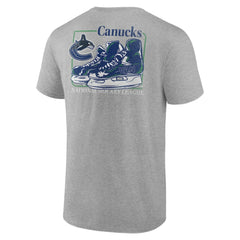 NHL Heather Gray Vancouver Canucks Glory Skates T-Shirt
