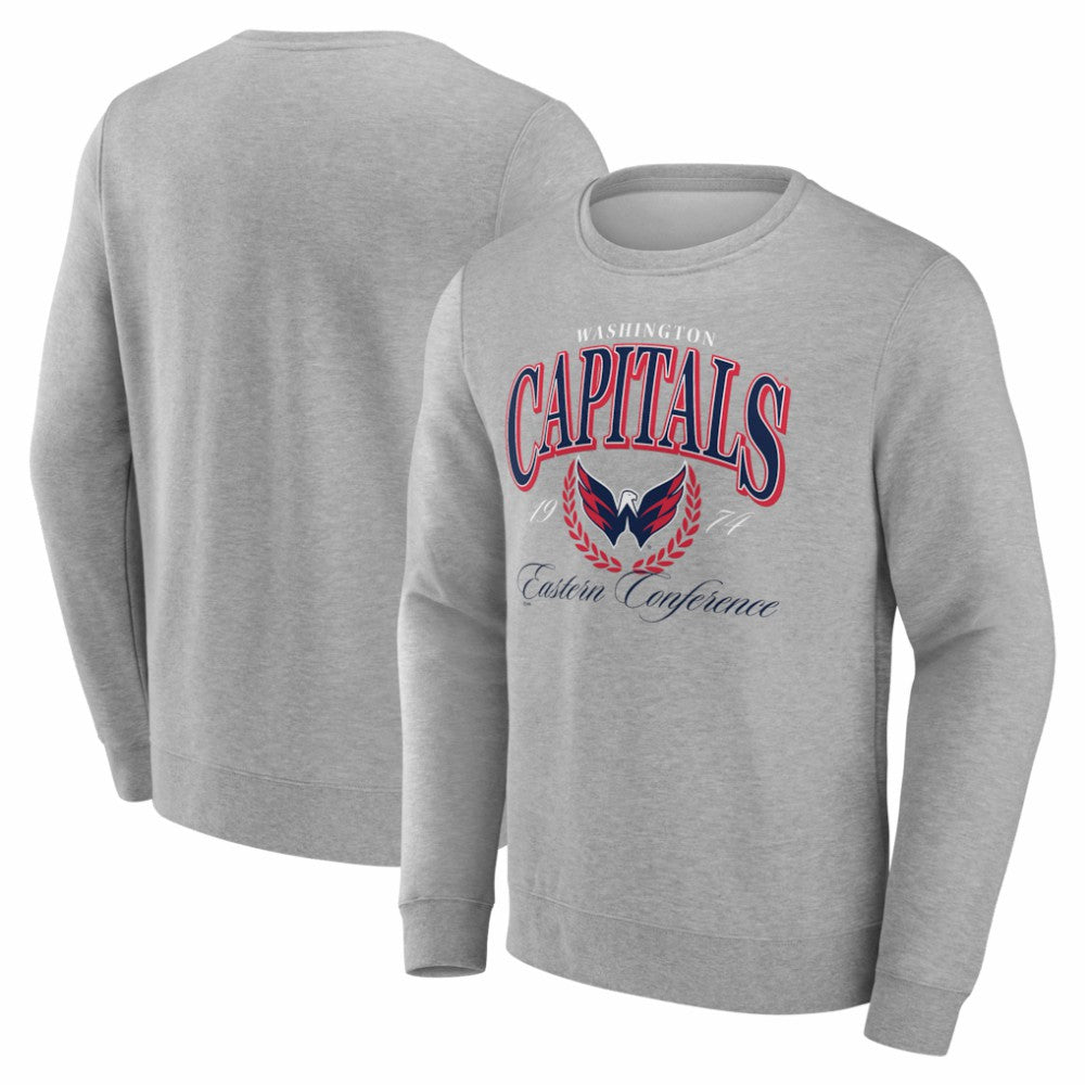 NHL Gray Washington Capitals Reign Supreme Pullover Sweatshirt