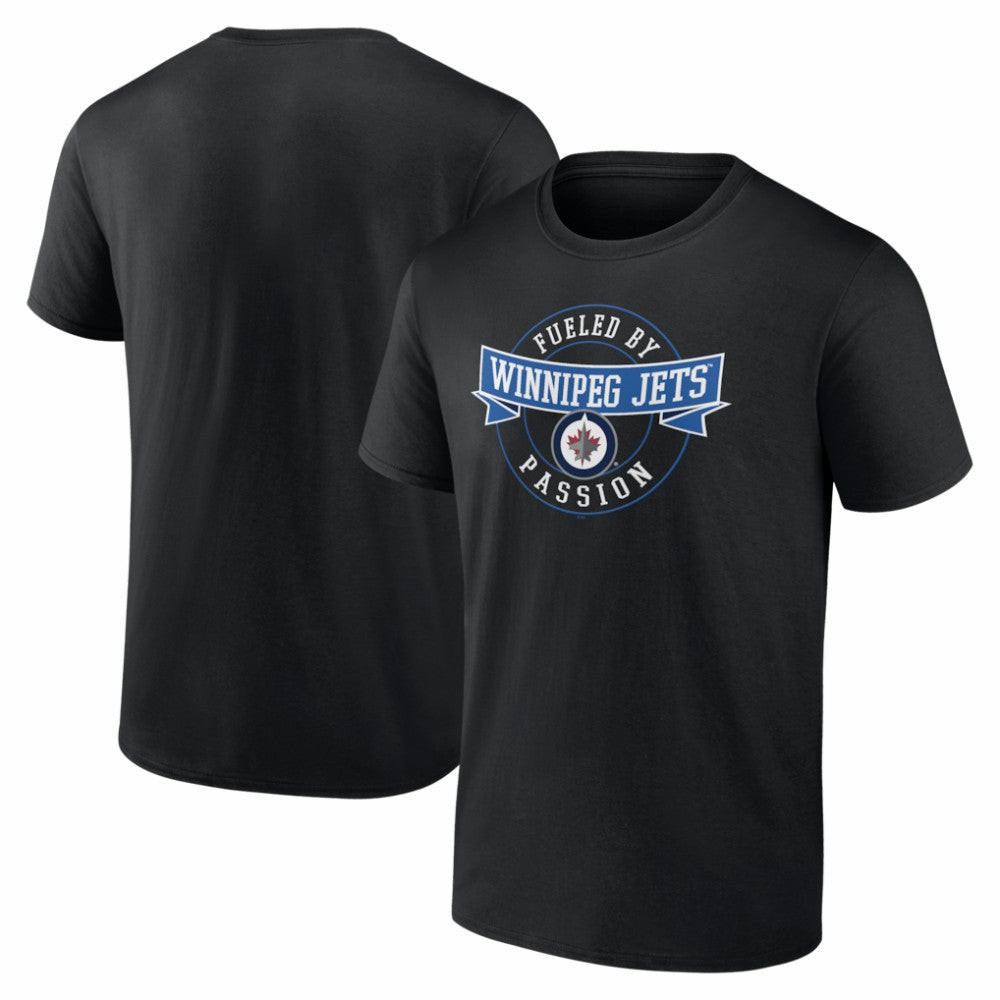 NHL Black Winnipeg Jets Honor Circle T-Shirt