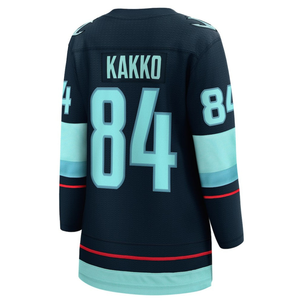 NHL Deep Sea Blue Kaapo Kakko Seattle Kraken Fanatics Women's Home Breakaway Player Jersey