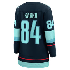 NHL Deep Sea Blue Kaapo Kakko Seattle Kraken Fanatics Women's Home Breakaway Player Jersey