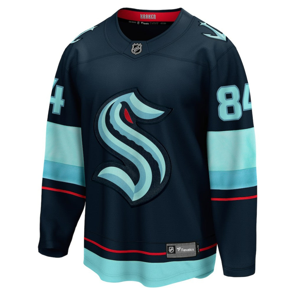 NHL Deep Sea Blue Kaapo Kakko Seattle Kraken Fanatics Home Breakaway Player Jersey