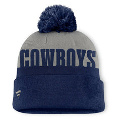 Punter Cuffed Knit Hat with Pom - Dallas Cowboys