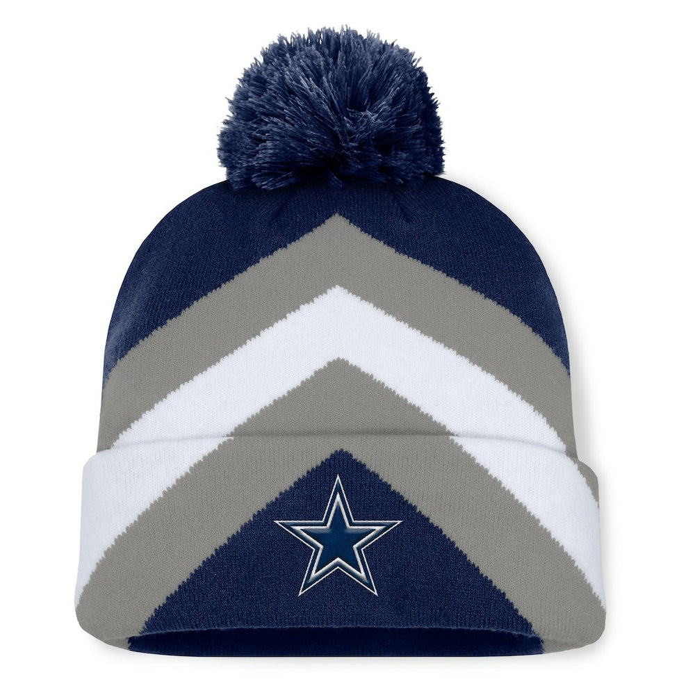 Women's Cornerback Cuffed Knit Hat with Pom - Dallas Cowboys