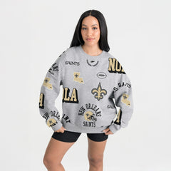 Gameday Couture Women's Always On Repeat Fleece Sweatshirt - New Orleans Saints