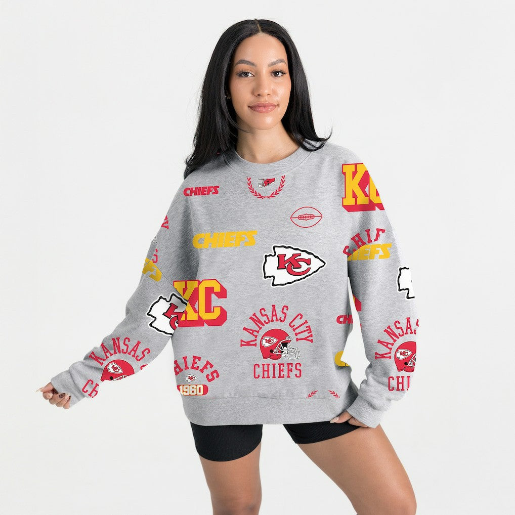 Gameday Couture Women's Always On Repeat Fleece Sweatshirt - Kansas City Chiefs