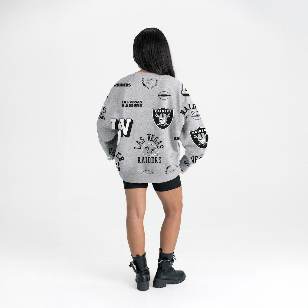 Gameday Couture Women's Always On Repeat Fleece Sweatshirt - Las Vegas Raiders