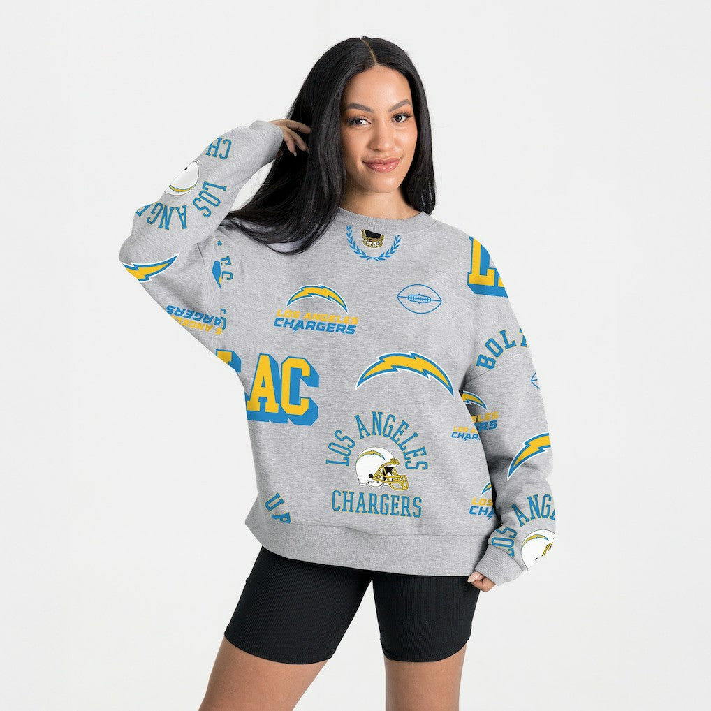 Gameday Couture Women's Always On Repeat Fleece Sweatshirt - Los Angeles Chargers