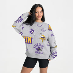 Gameday Couture Women's Always On Repeat Fleece Sweatshirt - Minnesota Vikings