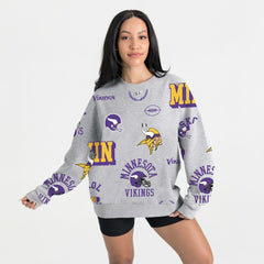 Gameday Couture Women's Always On Repeat Fleece Sweatshirt - Minnesota Vikings